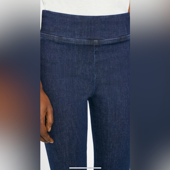 Frame The Jet Set Flare Jeans Size 2 Front Slit Stretch Pull On High Rise (New) - Picture 8 of 13